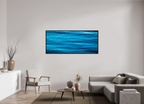 71.8 x 31″, Floater Frame Ocean Whispers minimalist ocean photography print