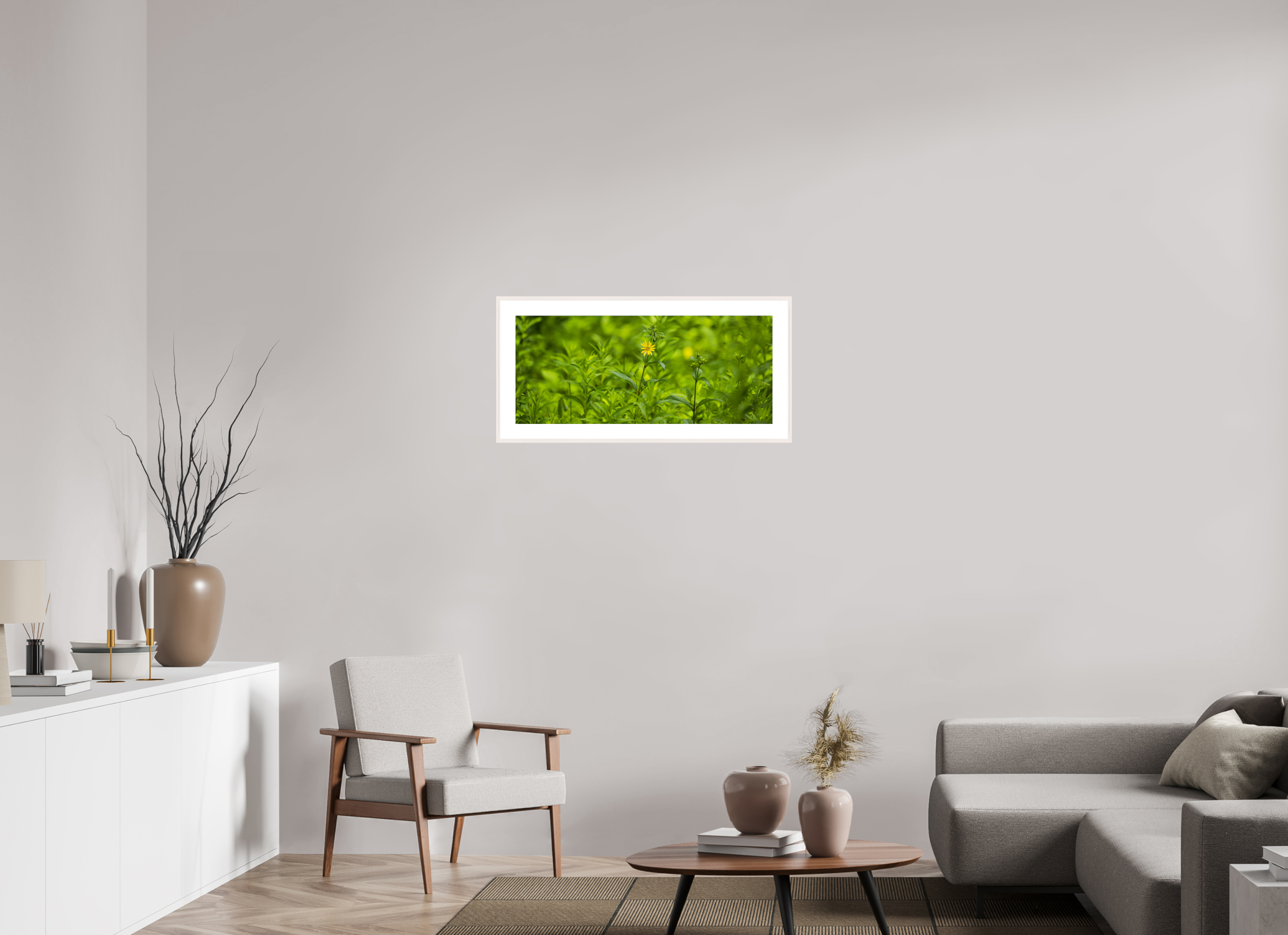 32.9 x 14″, Changeable Magnetic Frame Lonely Bloom