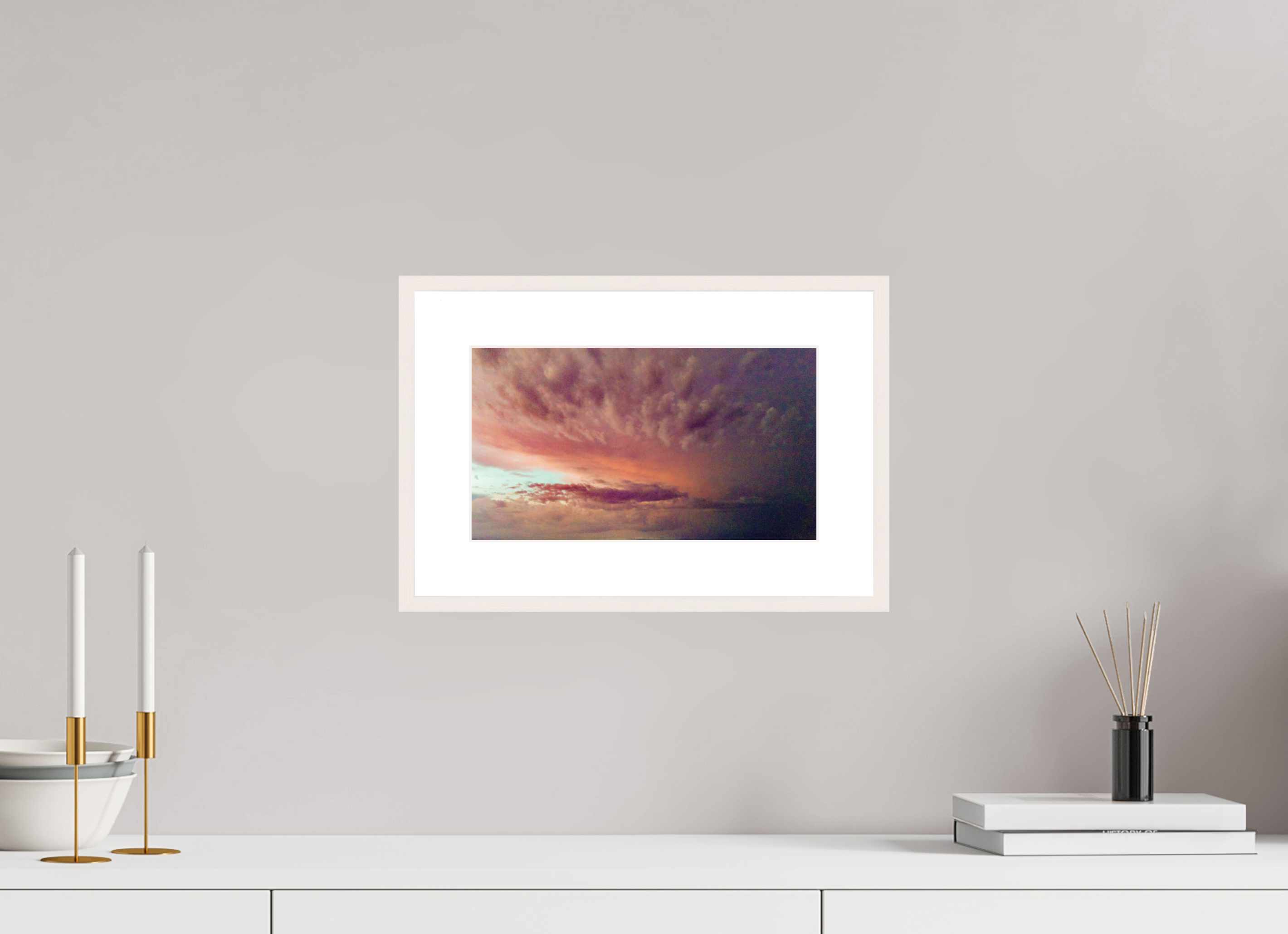12 x 6.8″, Changeable Magnetic Frame July Horizon