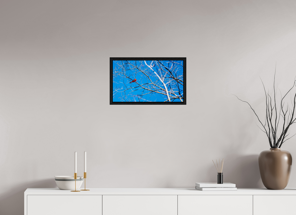 Brilliant Red Bold Contemporary Abstract Wall Art