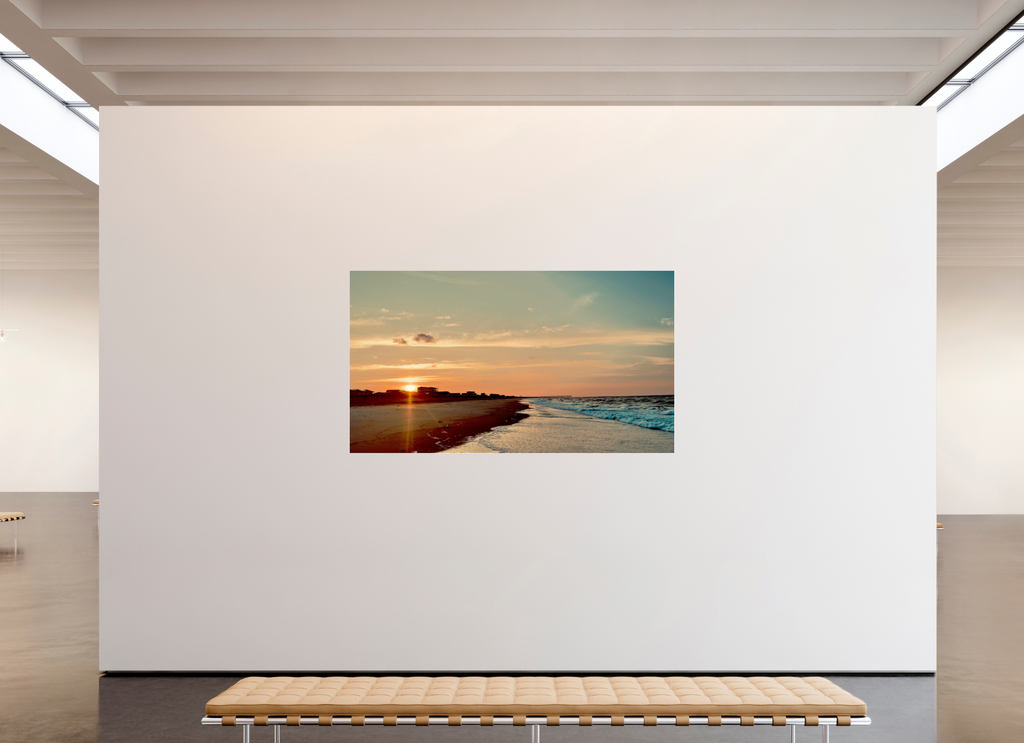 80 x 45″, Photo Print Under Acrylic Glass Golden Hour Glow