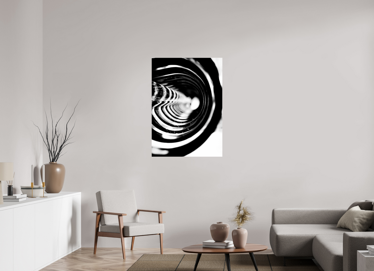 31 x 43.4″, Photo Print Under Acrylic Glass Monochrome Vortex monochrome Vortex fine art print