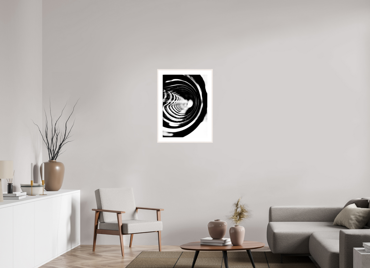 20 x 28″, Changeable Magnetic Frame Monochrome Vortex monochrome Vortex fine art print