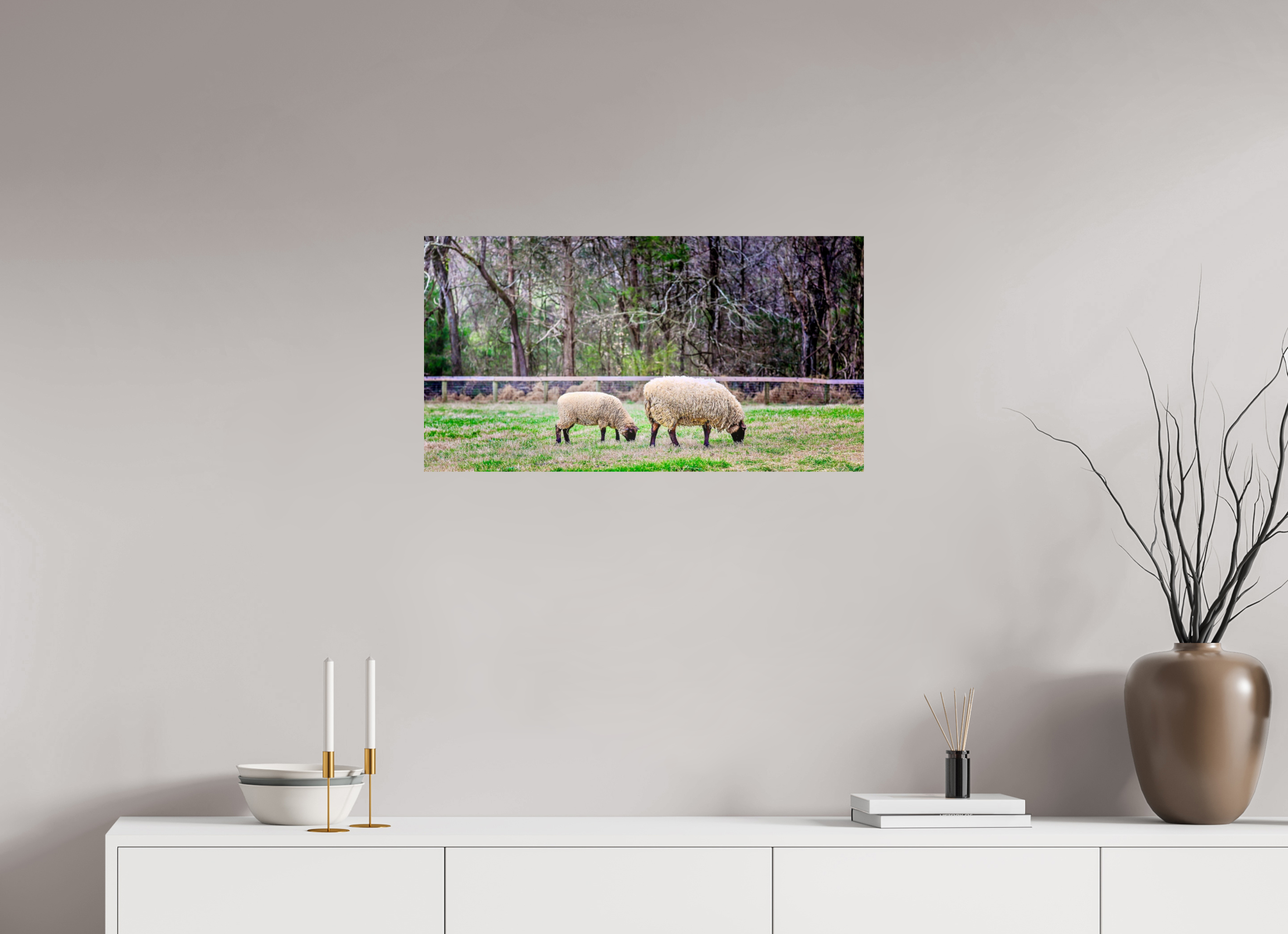 29.8 x 16″, Photo Print On Fuji Crystal DP II Tranquil Pastures