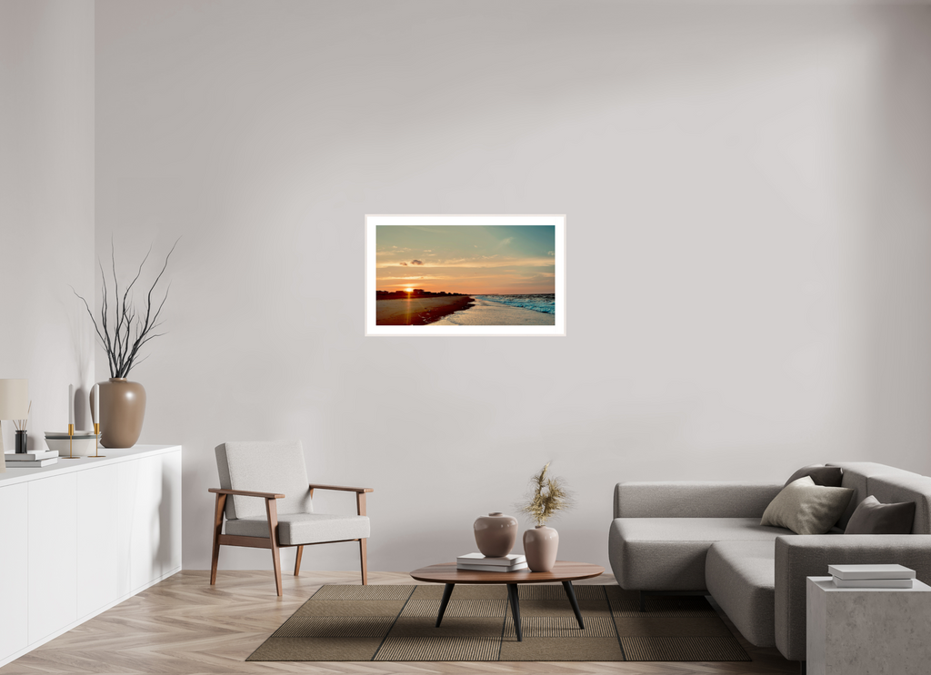 40 x 22.5″, Changeable Magnetic Frame Golden Hour Glow