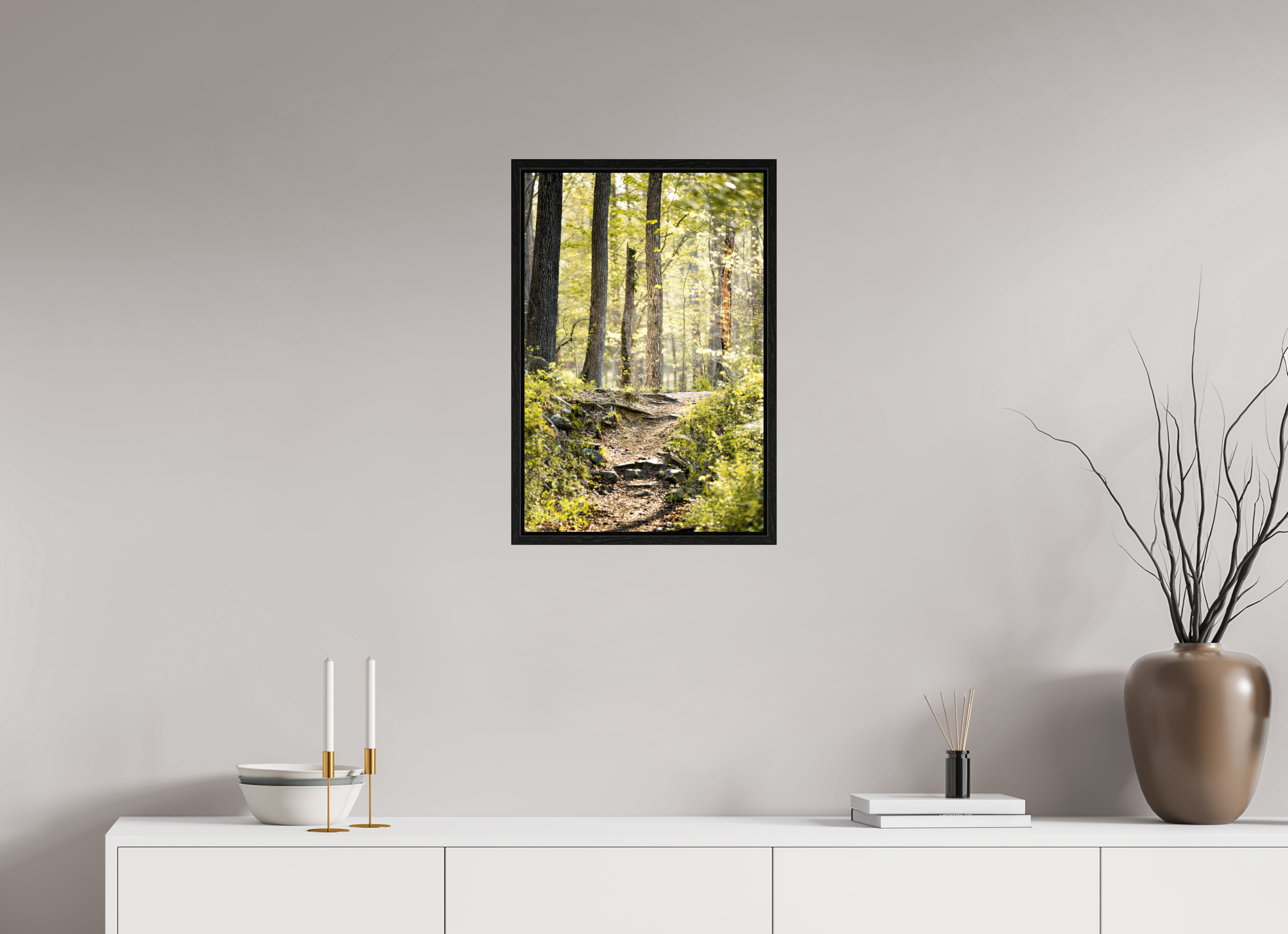 16 x 24″, Floater Frame Morning Light