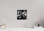10 x 10″, Photo Print On Fuji Crystal DP II Midnight Blossoms black and white floral fine art print
