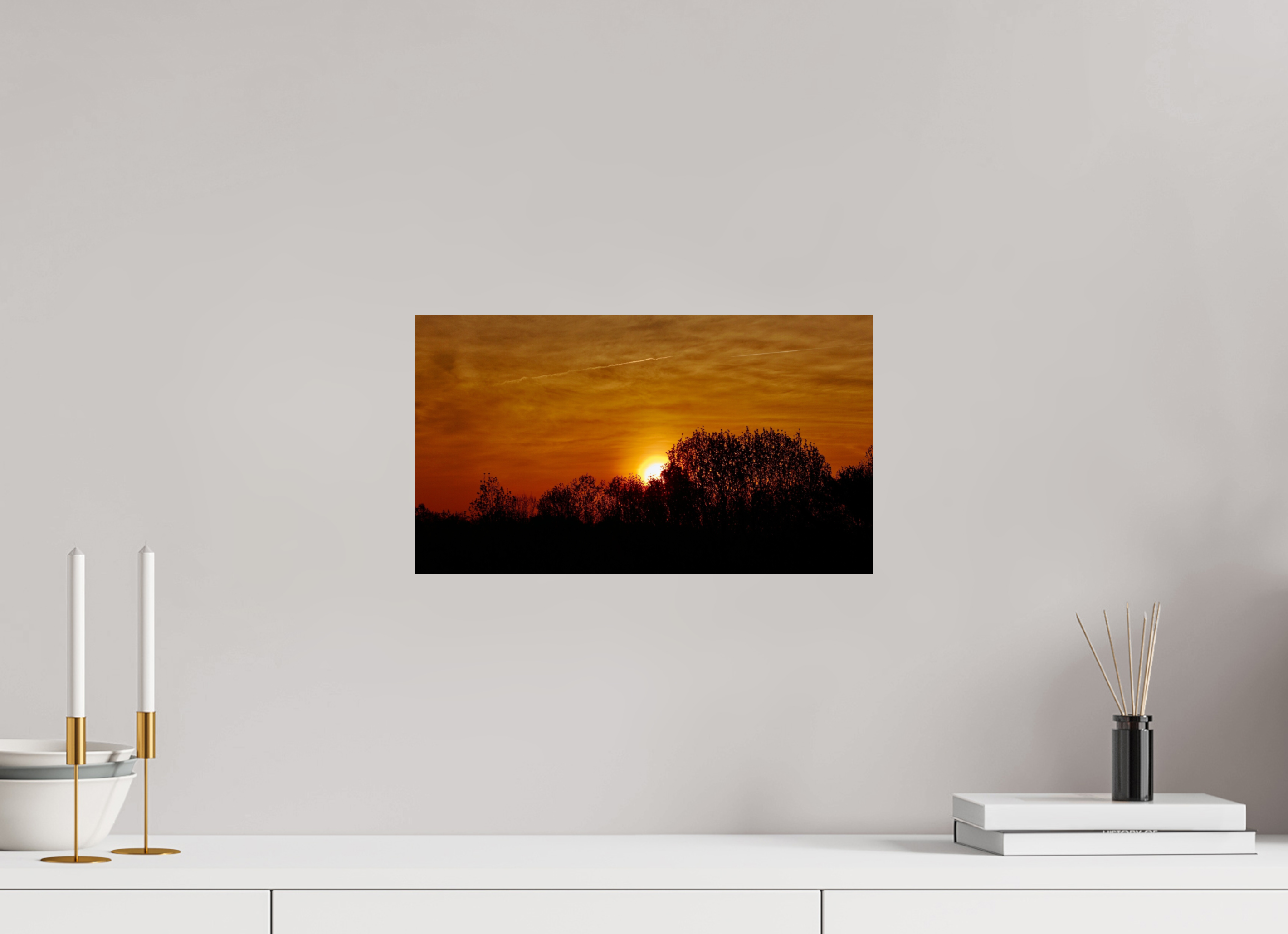 16 x 9″, Photo Print On Fuji Crystal DP II Sunset Silhouette