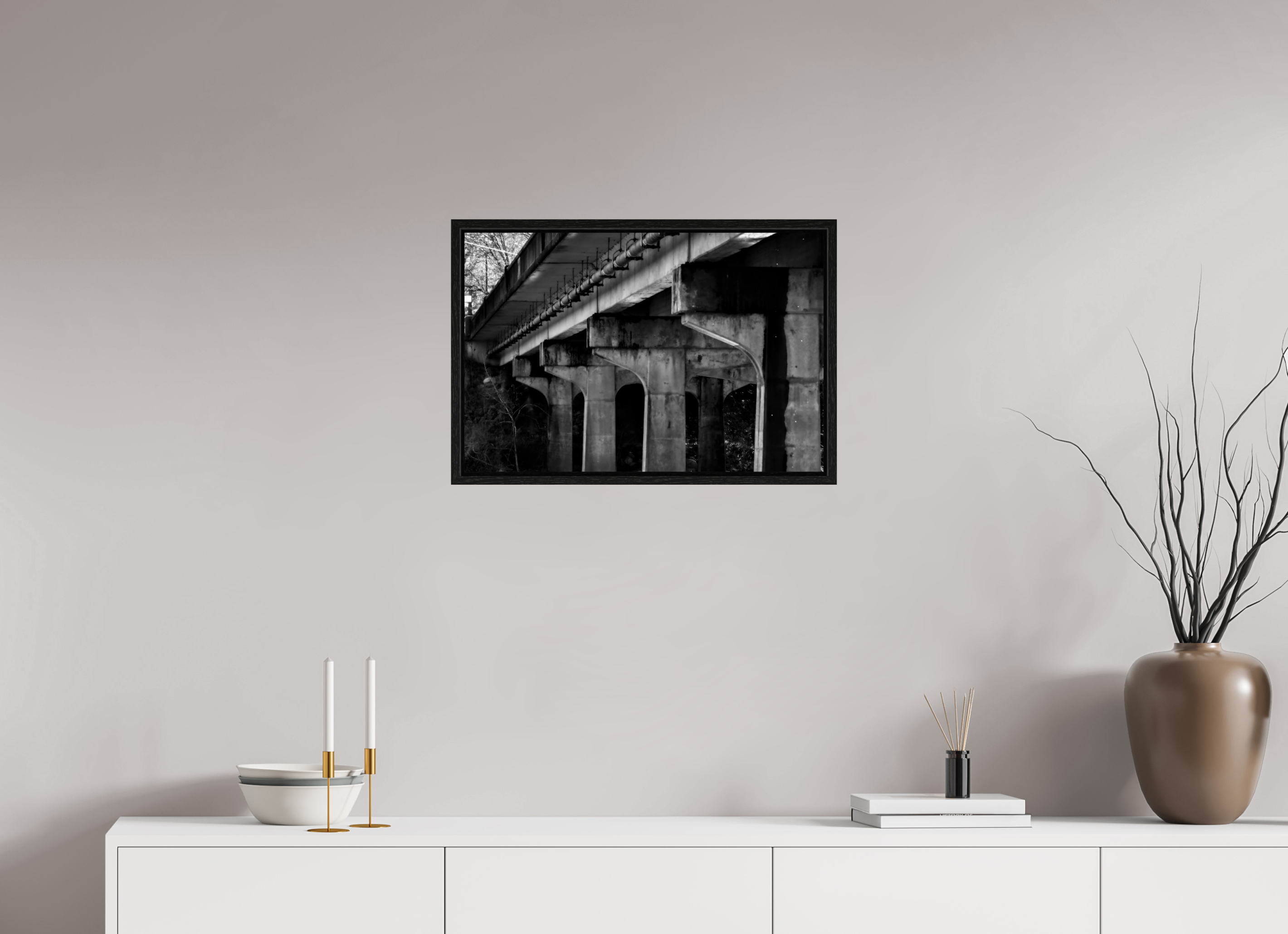 24 x 16″, Floater Frame Shadowed Structure
