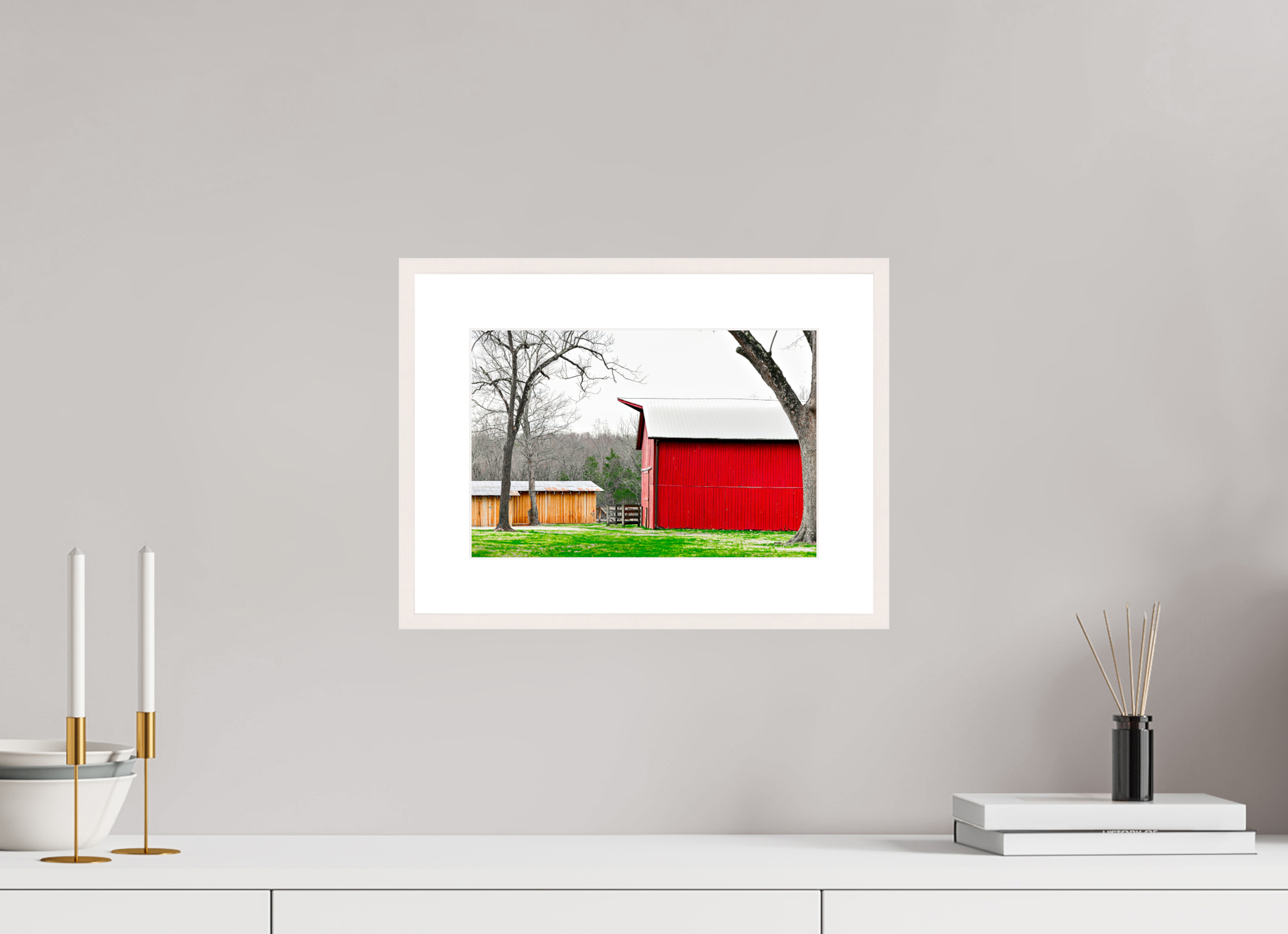 12 x 8″, Changeable Magnetic Frame A Countryside Print