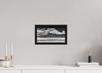 12 x 6.8″, Floater Frame Monochrome Swell