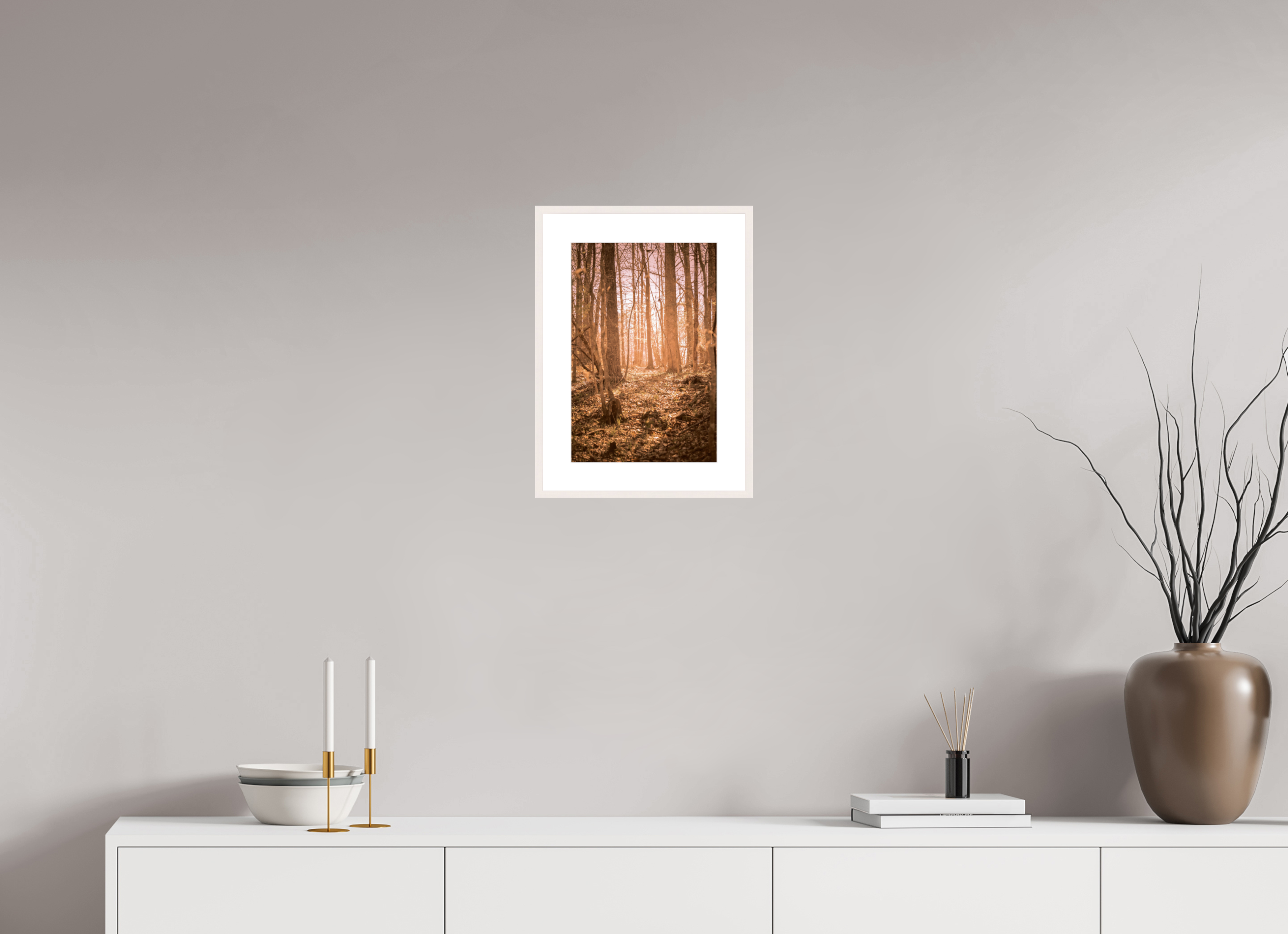 10 x 15″, Changeable Magnetic Frame Golden Solitude