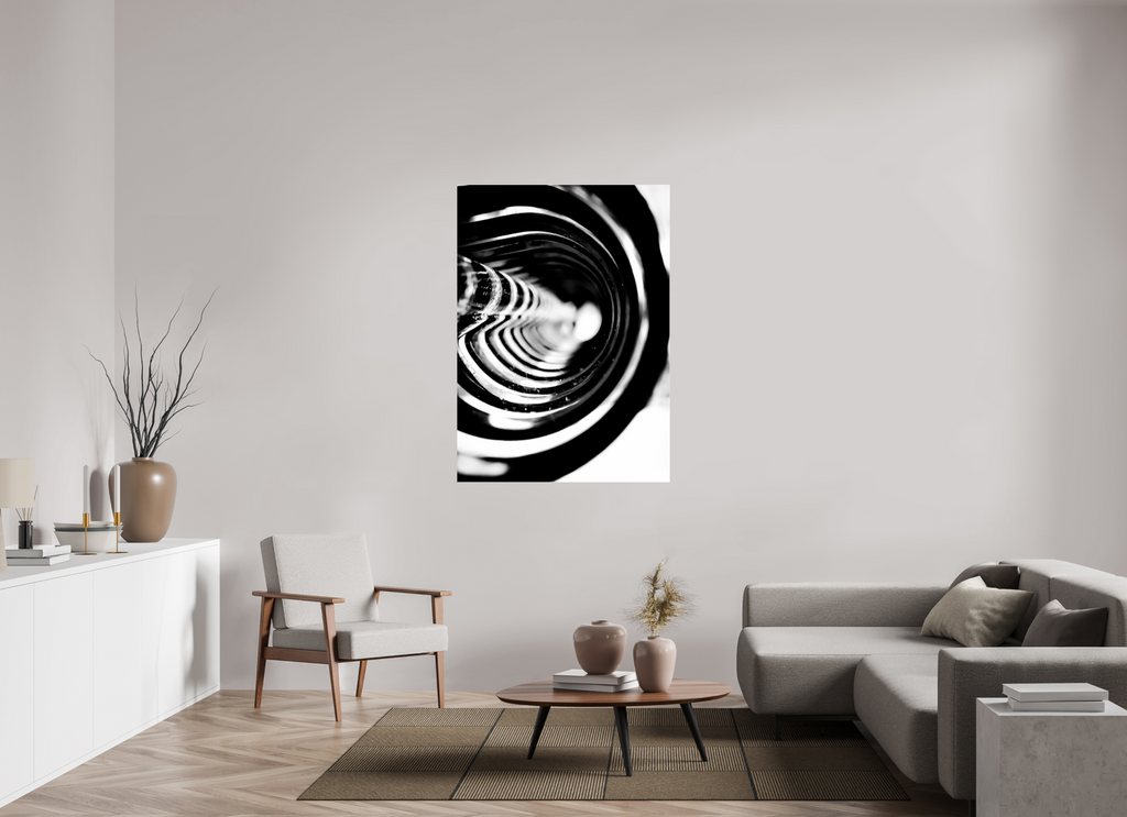 39 x 54.6″, Photo Print Under Acrylic Glass Monochrome Vortex monochrome Vortex fine art print