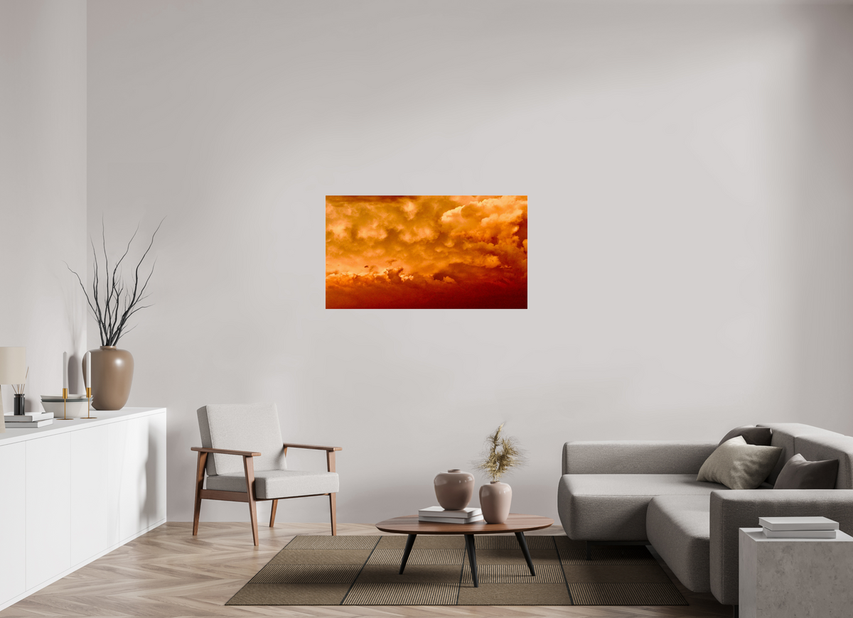 49 x 27.6″, Photo Print Under Acrylic Glass Golden Inferno golden inferno fine art photograph