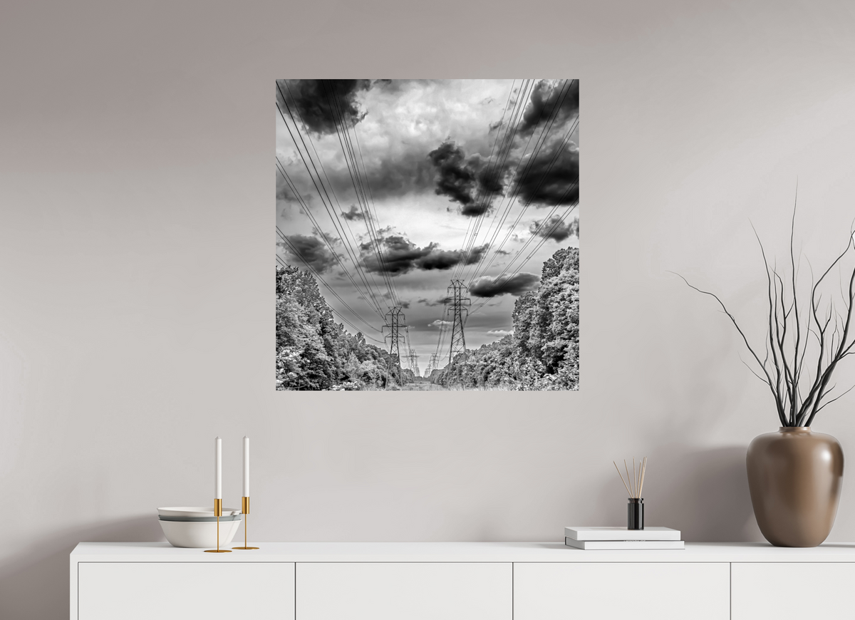 31 x 31.9″, Photo Print On Fuji Crystal DP II Powers of Contrast black and white fine art print