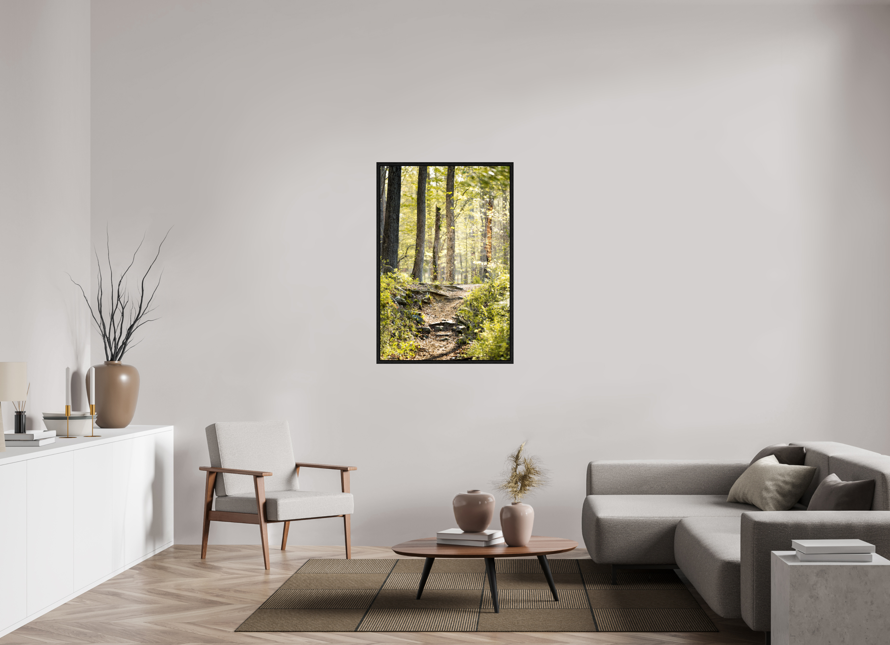30 x 45″, Floater Frame Morning Light