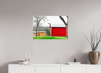 A Countryside Print Serene Rustic Landscape Wall Art