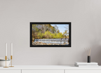 nature's cascade serene river landscape wall art photography