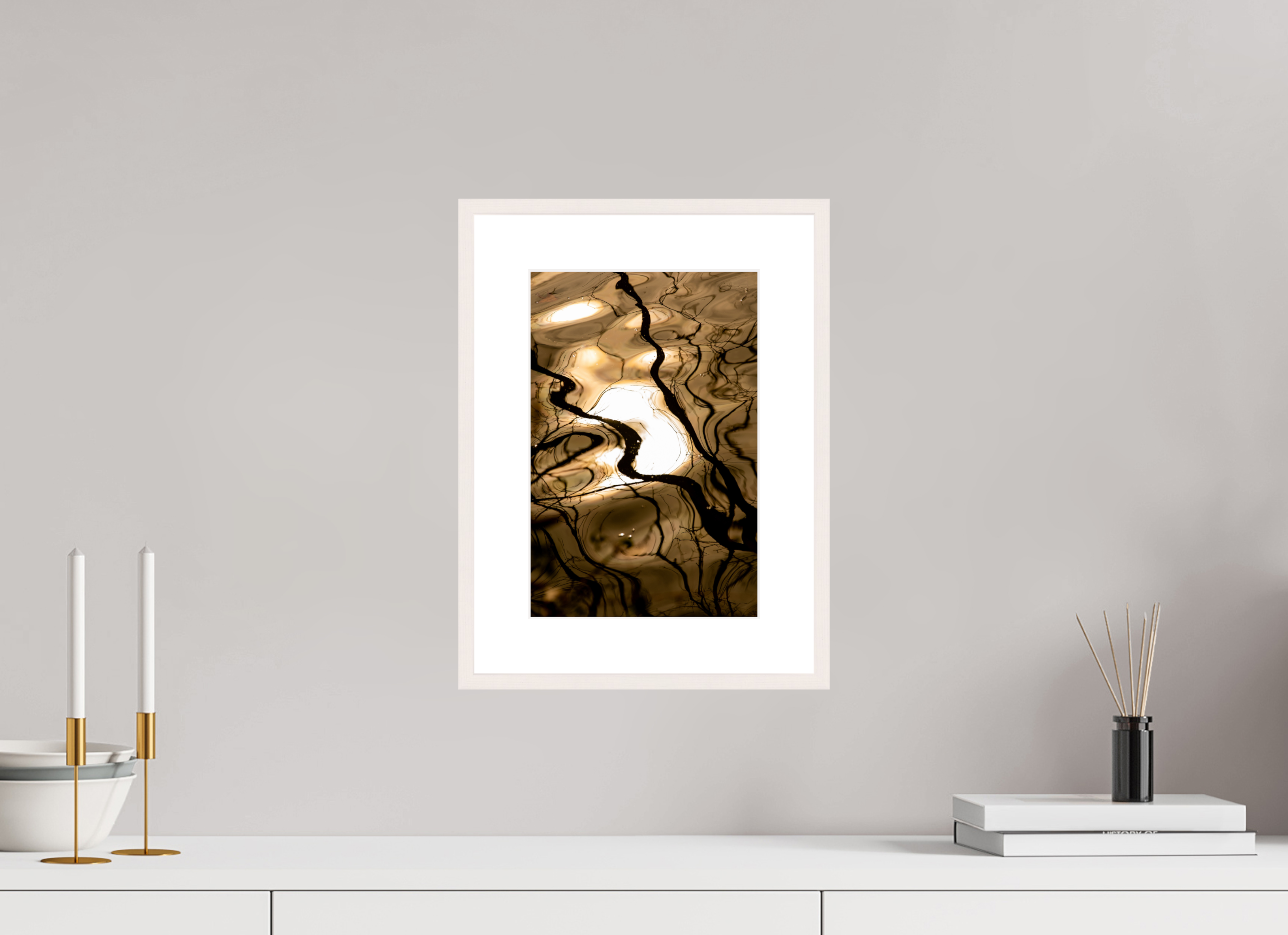 8 x 12″, Changeable Magnetic Frame Liquid Gold
