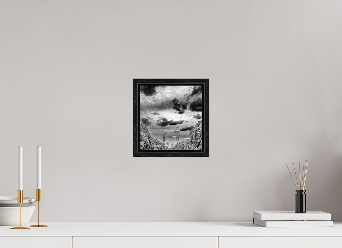 8 x 8.2″, Floater Frame Powers of Contrast black and white fine art print