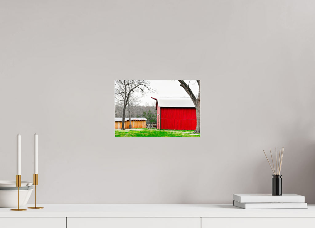 A Countryside Print Serene Rustic Landscape Wall Art