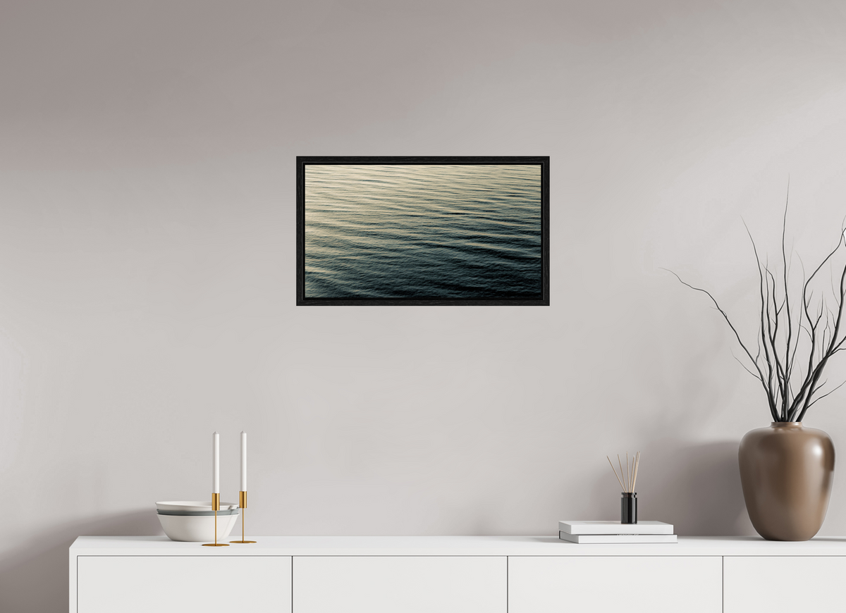 24 x 13.5″, Floater Frame Nordic Tide fine art print ocean waves