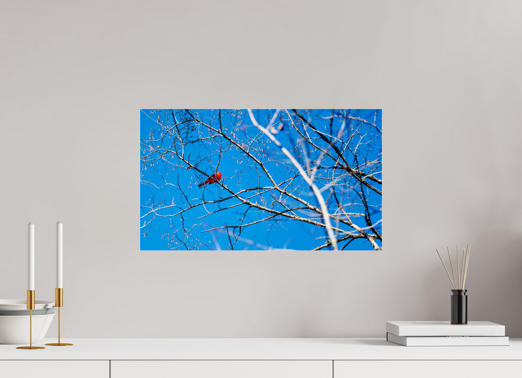 Brilliant Red Bold Contemporary Abstract Wall Art
