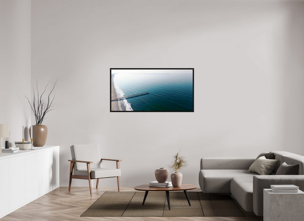 55.2 x 28″, Floater Frame Ocean Serenity