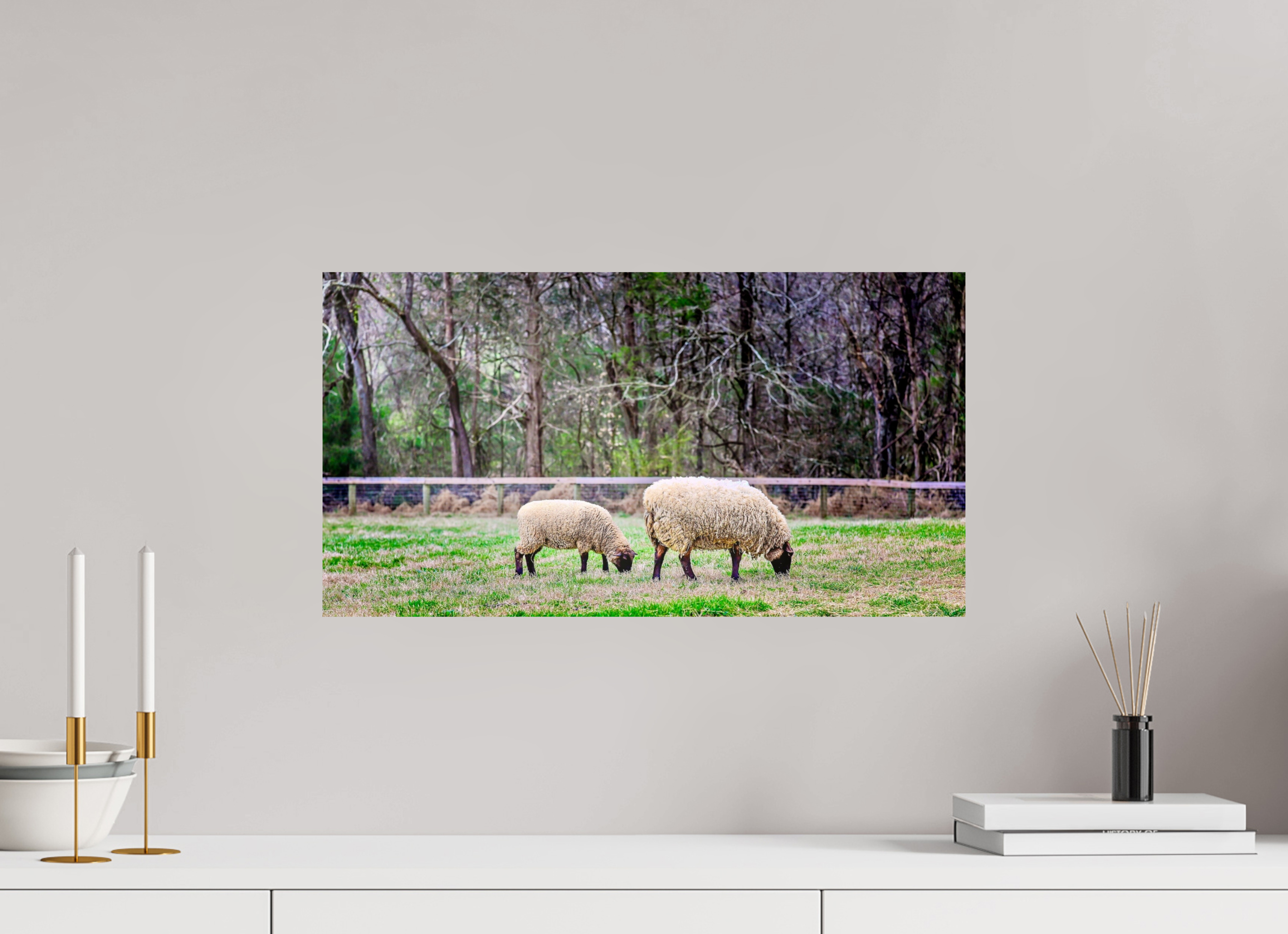 22.4 x 12″, Photo Print On Fuji Crystal DP II Tranquil Pastures