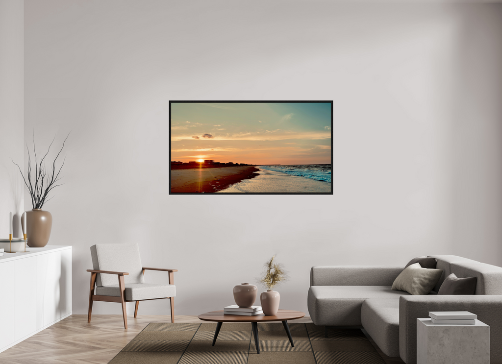 64 x 36″, Floater Frame Golden Hour Glow