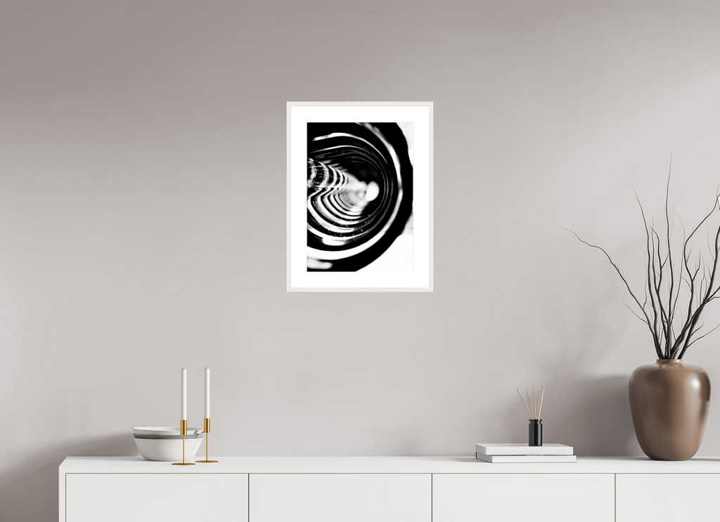 13 x 18.2″, Changeable Magnetic Frame Monochrome Vortex monochrome Vortex fine art print