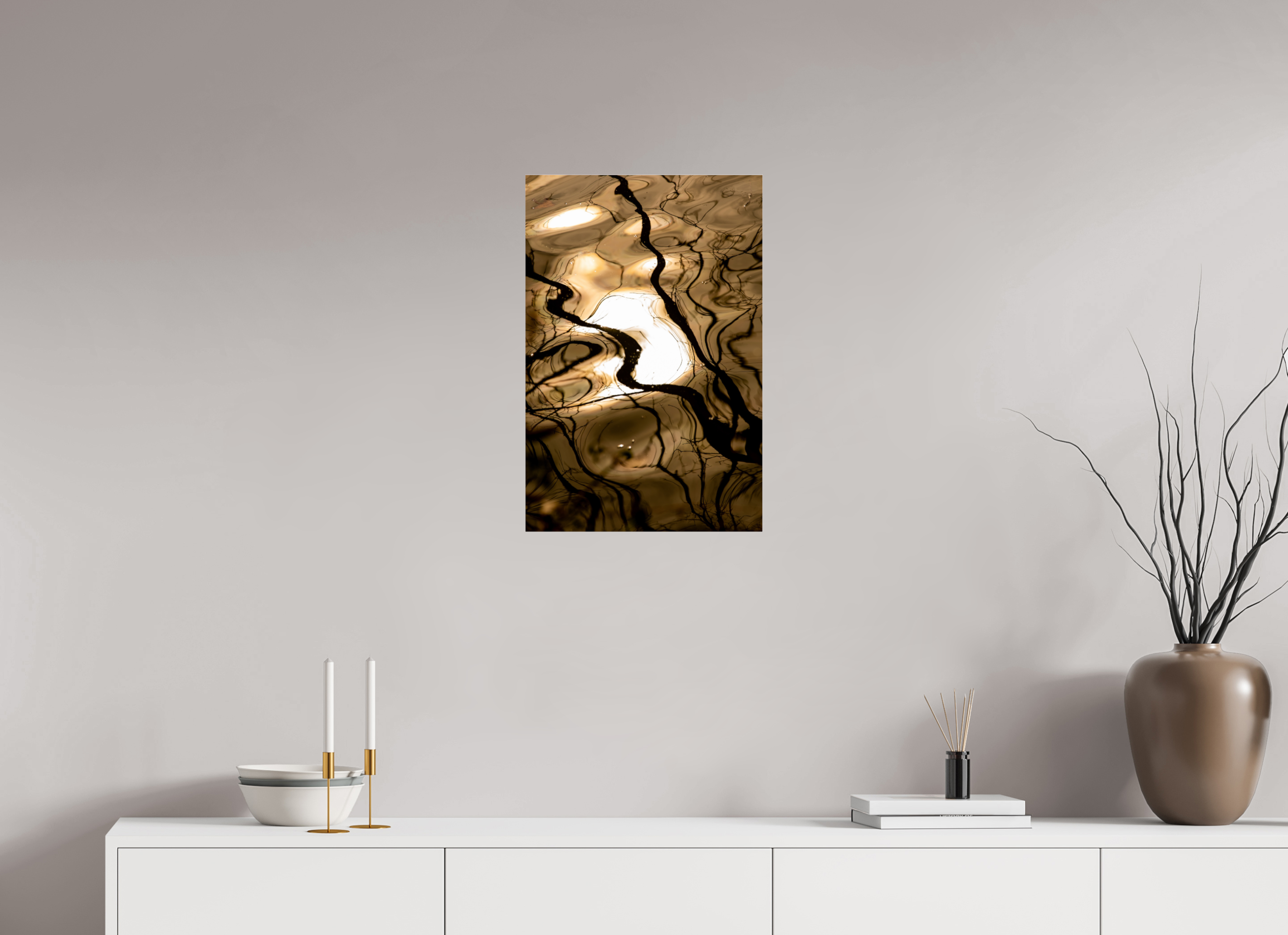 16 x 24″, Photo Print Under Acrylic Glass Liquid Gold