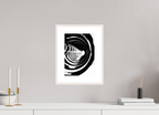 8.5 x 11.9″, Changeable Magnetic Frame Monochrome Vortex monochrome Vortex fine art print